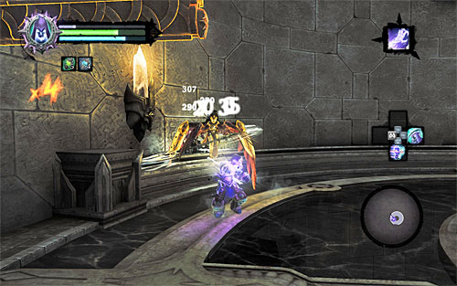 You may now return to the abovementioned stairs and climb them to reach a higher level in the tower - Find the Scribe - eastern part of the Citadel (2) - Stains of Heresy - Darksiders II - Game Guide and Walkthrough