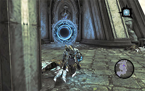 Terminate Soul Split now and go right again - Find the Scribe - western part of the Citadel (1) - Stains of Heresy - Darksiders II - Game Guide and Walkthrough