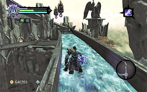Return now to the upper tower, in which you have activated a portal and removed black goo - Find the Scribe - western part of the Citadel (2) - Stains of Heresy - Darksiders II - Game Guide and Walkthrough