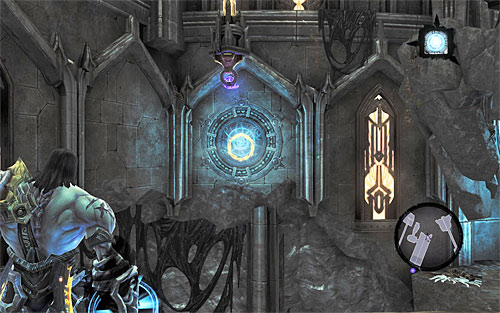 Stop after you reach a place with two interactive catches in front of you - Find the Scribe - northern part of the Citadel (1) - Stains of Heresy - Darksiders II - Game Guide and Walkthrough