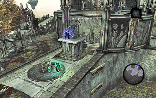 You now need to go back quite a bit and return to the place that you can see a portal with a charged yellow sphere from (screenshot 1) - Find the Scribe - northern part of the Citadel (2) - Stains of Heresy - Darksiders II - Game Guide and Walkthrough