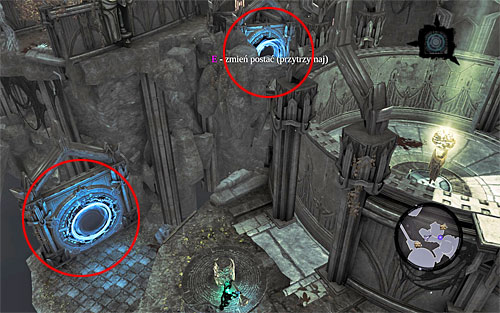 Theoretically, you may now resume your exploration of the area, but if you want to loot the nearby chest, you need to play with the portals once again - Find the Scribe - northern part of the Citadel (2) - Stains of Heresy - Darksiders II - Game Guide and Walkthrough