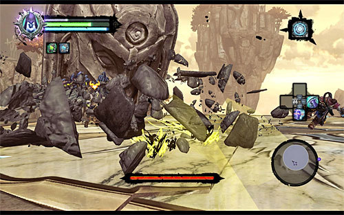 To start the battle, wait until you're transported to a large arena - Boss 18 - Archon - Stains of Heresy - Darksiders II - Game Guide and Walkthrough