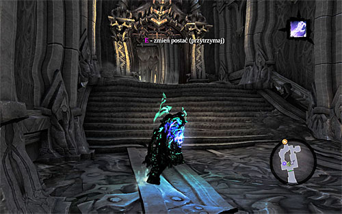 Take one of Death's halves to the fork passed by before (Serpent Tome) and go through the newly unlocked passageway on the right (the above screen) - this will take you to an east room holding a Relic of Khagoth ([Lost Relics] side quest) - Explore the Shadow's Edge - The Mad Queen - Darksiders II - Game Guide and Walkthrough