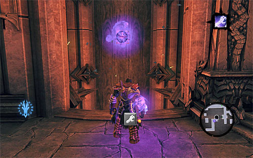 Use the edges to get to the nearby balcony - Find Samael - eastern part of the Black Stone - The Lord of the Black Stone - Darksiders II - Game Guide and Walkthrough