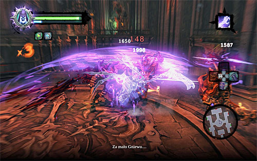 Further in the battle, Legion Soldiers will also appear on the arena - Find Samael - beginning - The Lord of the Black Stone - Darksiders II - Game Guide and Walkthrough
