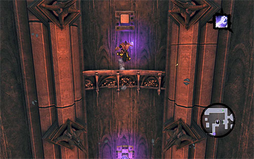 Repeat all the steps connected to getting to the first large shaft, so wall-run on the walls and run through a few corridors - Find Samael - eastern part of the Black Stone - The Lord of the Black Stone - Darksiders II - Game Guide and Walkthrough