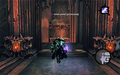Make sure you're standing on the plate and activate Soul Splitter - Find Samael - western part of the Black Stone - The Lord of the Black Stone - Darksiders II - Game Guide and Walkthrough