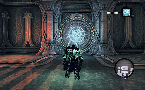 After the battle is won, look around for a hidden Relic of Etu-Goth ([Lost Relics] side quest) - Find Samael - western part of the Black Stone - The Lord of the Black Stone - Darksiders II - Game Guide and Walkthrough