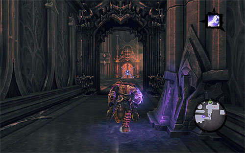 Once you're in the small chamber, look inside the first chest - Find Samael - western part of the Black Stone - The Lord of the Black Stone - Darksiders II - Game Guide and Walkthrough