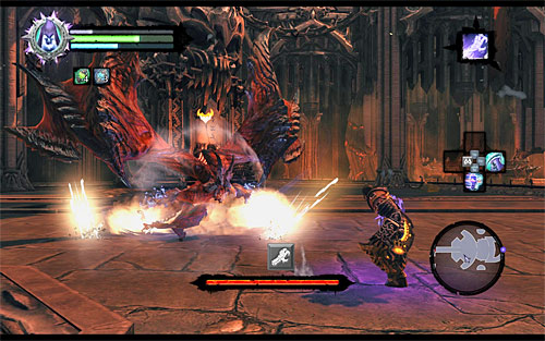 In the first stage of the battle, Samael uses only one attack, but in several variants - Boss 19 - Samael - The Lord of the Black Stone - Darksiders II - Game Guide and Walkthrough