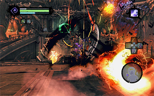 Keep hitting Samael until he runs out of health - Boss 19 - Samael - The Lord of the Black Stone - Darksiders II - Game Guide and Walkthrough