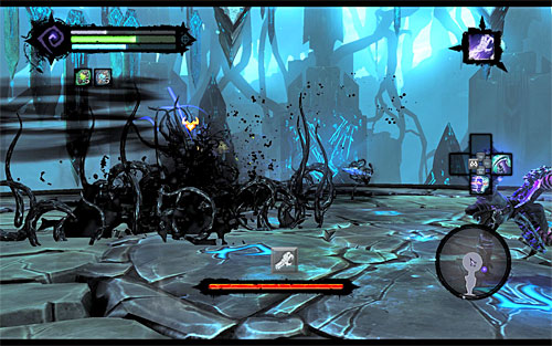 The Avatar can also send black vines at you, though it's much less frequent - Boss 20 - Avatar of Chaos - The Well of Souls - Darksiders II - Game Guide and Walkthrough