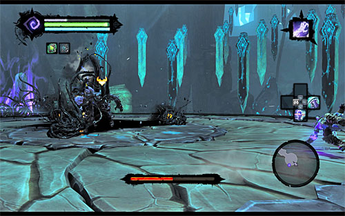 The third stage of the battle adds not one, but two additional difficulties - Boss 20 - Avatar of Chaos - The Well of Souls - Darksiders II - Game Guide and Walkthrough