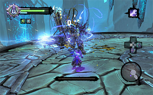 Keep attacking the boss without a break, using special Wrath attacks and the Reaper Form - Boss 20 - Avatar of Chaos - The Well of Souls - Darksiders II - Game Guide and Walkthrough