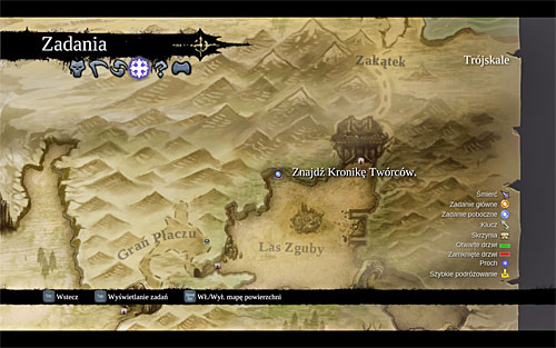 Open the world map and activate the current side quest; it will make the finding of the Maker's Chronicle easier - Makers Chronicle - Small quests - Darksiders II - Game Guide and Walkthrough