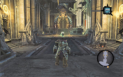 When you're, loot the chests, collect a Relic of Khagoth ([Lost Relics] side quest) and the rare Spear of Storms secondary weapon - Mausoleums - The Book of the Dead - Darksiders II - Game Guide and Walkthrough
