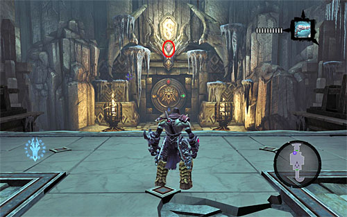 1) The stone is hidden on the lowest, fourth, level, above the door leading to the mausoleum (opened with the Bone Key received in return for collecting a specified number of the Book of the Dead pages) - Power Stonebites locations - The Kingdom of the Dead - Sticks and Stones - Darksiders II - Game Guide and Walkthrough