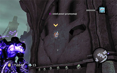 Look up to locate the secret (the above screen) - Power Stonebites locations - The Kingdom of the Dead - Sticks and Stones - Darksiders II - Game Guide and Walkthrough