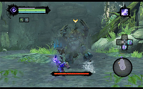 For the most part of the battle, Gorewood should be using pretty much standard melee attacks, which doesn't mean, of course, you shouldn't try to evade them - Weeping Crag - Additional Locations - Darksiders II - Game Guide and Walkthrough
