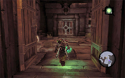 Go to the adjacent room (the above screen) to find a chest and a switch that will open a way to the already explored central part of the cave - The Nook - The lower levels of the dungeon - Additional Locations - Darksiders II - Game Guide and Walkthrough