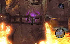 2) Make your way right, stopping only where you can reach the upper edges - The Scar - Using the Skeleton Key - Additional Locations - Darksiders II - Game Guide and Walkthrough