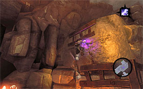 3) Start going left and climb on the rock at the end - The Scar - Using the Skeleton Key - Additional Locations - Darksiders II - Game Guide and Walkthrough