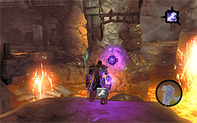 4) Face the neighboring rock and use Death Grip again - The Scar - Using the Skeleton Key - Additional Locations - Darksiders II - Game Guide and Walkthrough
