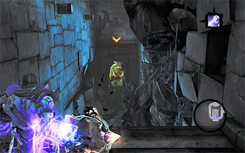 Afterwards, use Death Grip to grab the dormant shadowbomb lying on the neighboring shelf - Shattered Forge - Additional Locations - Darksiders II - Game Guide and Walkthrough