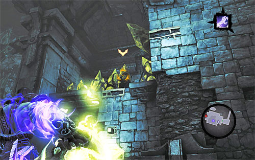 Grab another shadowbomb and jump down to the bottom - Shattered Forge - Additional Locations - Darksiders II - Game Guide and Walkthrough