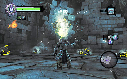 Right from the very start, focus solely on attacking the Construct Sentinel - Shattered Forge - Additional Locations - Darksiders II - Game Guide and Walkthrough