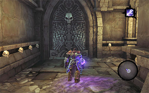 When you arrive at the entrance to the Lair, take care of some Skeletons (or run from them), then go through the main gate - Lair of the Deposed King - Exploring the lower levels of the dungeon - Additional Locations - Darksiders II - Game Guide and Walkthrough