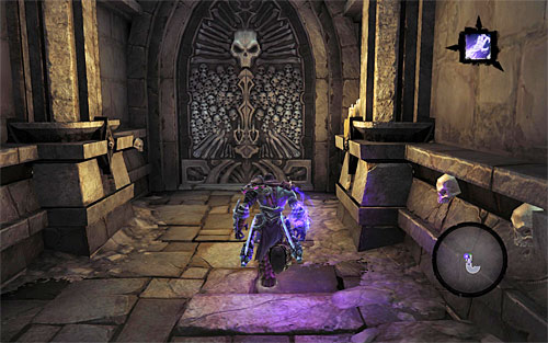I suggest going down to the fourth level, to a door shown on the above screenshot - Lair of the Deposed King - Exploring the lower levels of the dungeon - Additional Locations - Darksiders II - Game Guide and Walkthrough