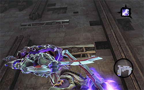 After the battle, examine the south wall and make your way up it - Lair of the Deposed King - Exploring the upper level of the dungeon - Additional Locations - Darksiders II - Game Guide and Walkthrough
