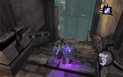 Jump down and go back to where you've started the climb - Lair of the Deposed King - Exploring the upper level of the dungeon - Additional Locations - Darksiders II - Game Guide and Walkthrough