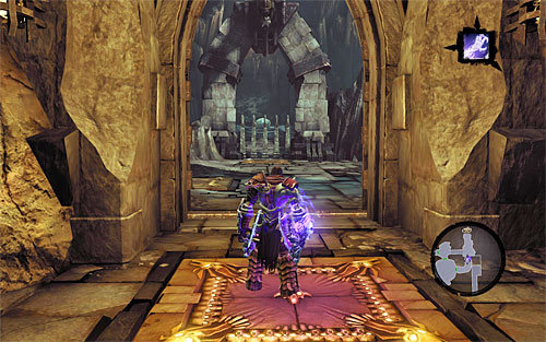 Enter the north chamber and go through the west door - The Breach - Exploring The Breach - Additional Locations - Darksiders II - Game Guide and Walkthrough