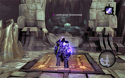 Send the first half over to the pressure plate shown in screenshot 1 - The Breach - Exploring The Breach - Additional Locations - Darksiders II - Game Guide and Walkthrough