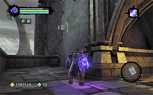 Examine the area thoroughly and you'll find a Soul Arbiter's Scroll - The Breach - Exploring the ruins - Additional Locations - Darksiders II - Game Guide and Walkthrough
