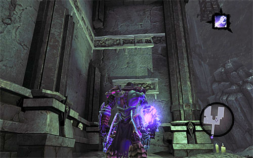 Head south now, turn east and make your way up where shown - Sentinel's Gaze - Exploring Sentinels Gaze - Additional Locations - Darksiders II - Game Guide and Walkthrough