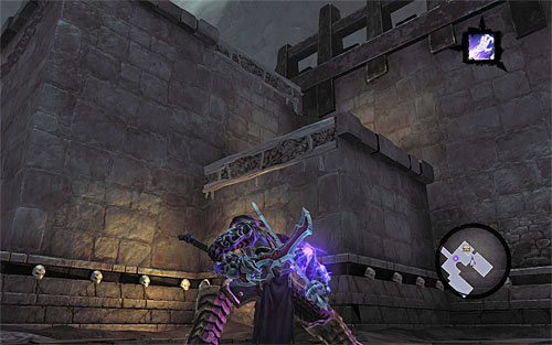 Afterwards, look around for a Boatman Coin and the ledges illustrated above; they will take you to interactive edges - Sentinel's Gaze - Exploring Sentinels Gaze - Additional Locations - Darksiders II - Game Guide and Walkthrough