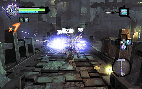 Go straight ahead and deal with the nearby Skeletons and Skeletal Warriors - Sentinel's Gaze - Exploring Sentinels Gaze - Additional Locations - Darksiders II - Game Guide and Walkthrough