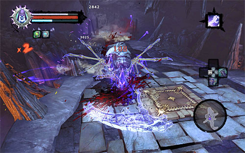 Start exploring the new dungeon by fighting an Undead Stalker and a group of Undead Prowlers - Sentinel's Gaze - Exploring Boneriven - Additional Locations - Darksiders II - Game Guide and Walkthrough