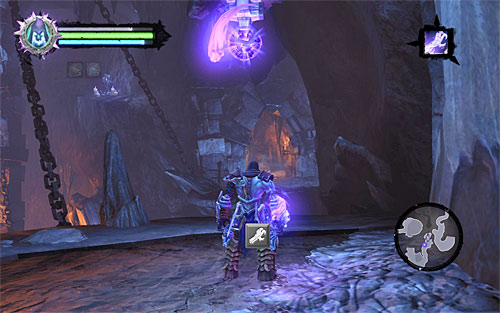 In the new chamber, find a Boatman Coin a fight an Undead Stalker - Sentinel's Gaze - Exploring Boneriven - Additional Locations - Darksiders II - Game Guide and Walkthrough