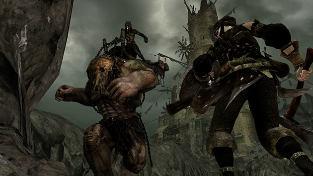 Dark Souls 2 Screens Battle Against Giant