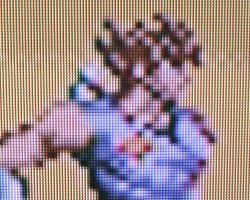 The Nintendo Life camera isn't capable of doing justice to the upscaled image, but Strider Hiyru has never looked better on our TV - take our word for it