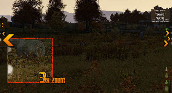 Peripheral vision is a skill which in real life lets you see things with the corner of your eyes - Difficulty level on servers - Servers - DayZ - Game Guide and Walkthrough