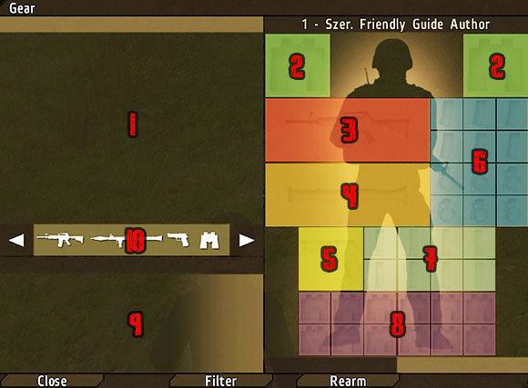 1 - Inventory window - Equipment - DayZ - Game Guide and Walkthrough