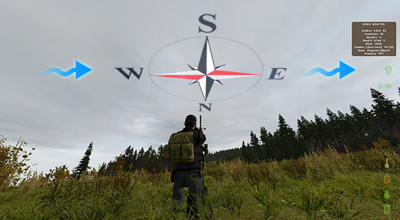 Clouds movement is a big facilitation in DayZ - Finding north - Navigation - DayZ - Game Guide and Walkthrough