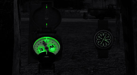 The night functions of the compass and watch are also worth mentioning - Devices - Surviving the night - DayZ - Game Guide and Walkthrough