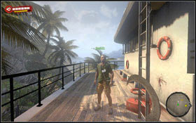 Dominic can be found next the main deck. - To Kill Time; A Piece of Cake - Chapter 2 - Dead Island - Game Guide and Walkthrough